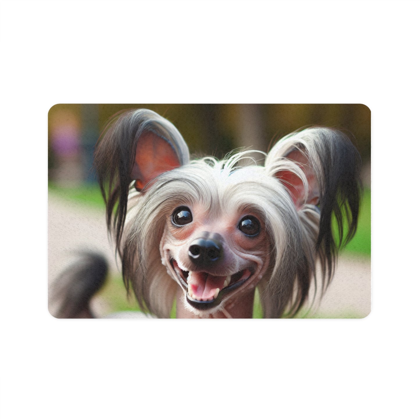 Pet Food Mat (12x18) - Chinese Crested Dog