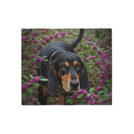 Black and Tan Coonhound Sweatshirt Blanket