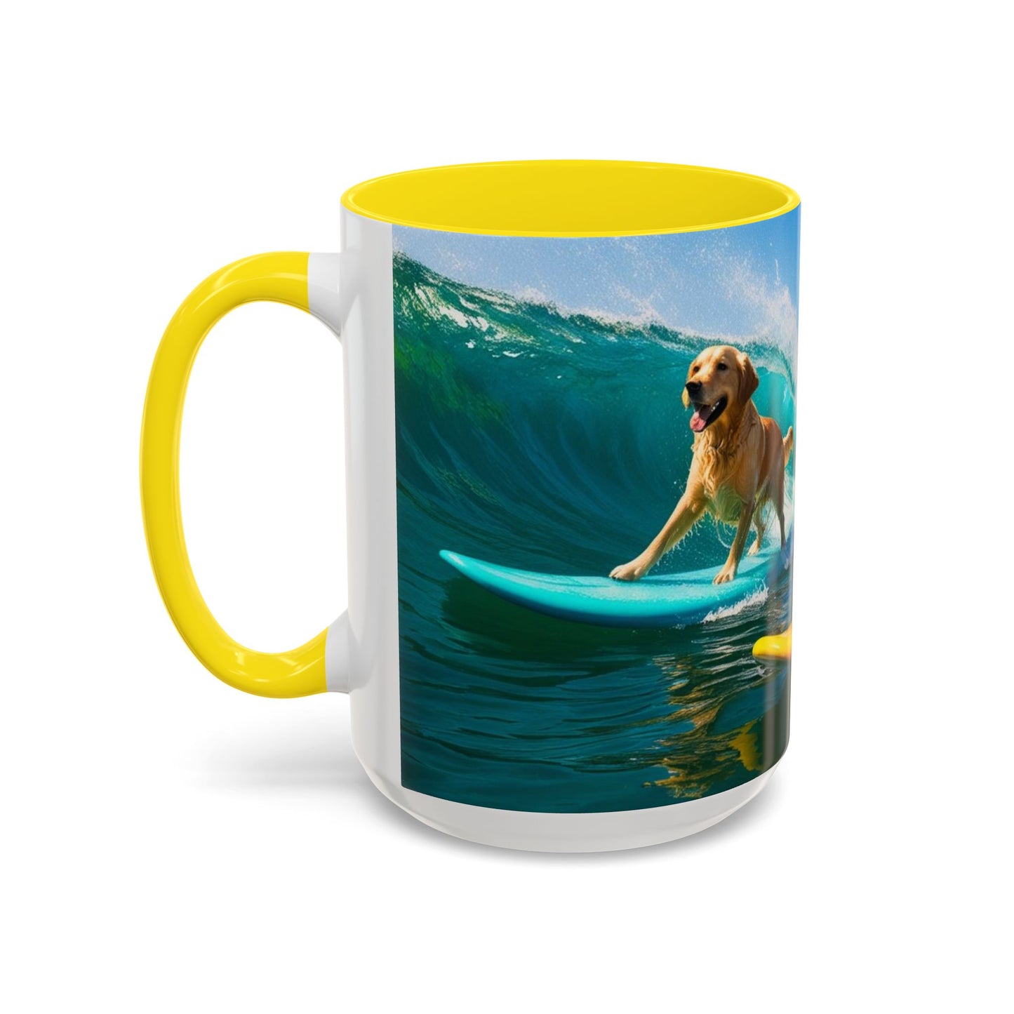 Mug à café Surf Dogs Accent - Cadeau idéal pour les amoureux des chiens