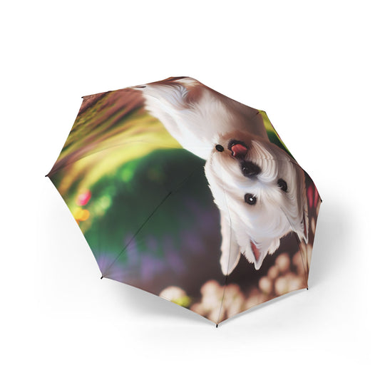 West Highland White Terrier Semi-Automatic Foldable Umbrella