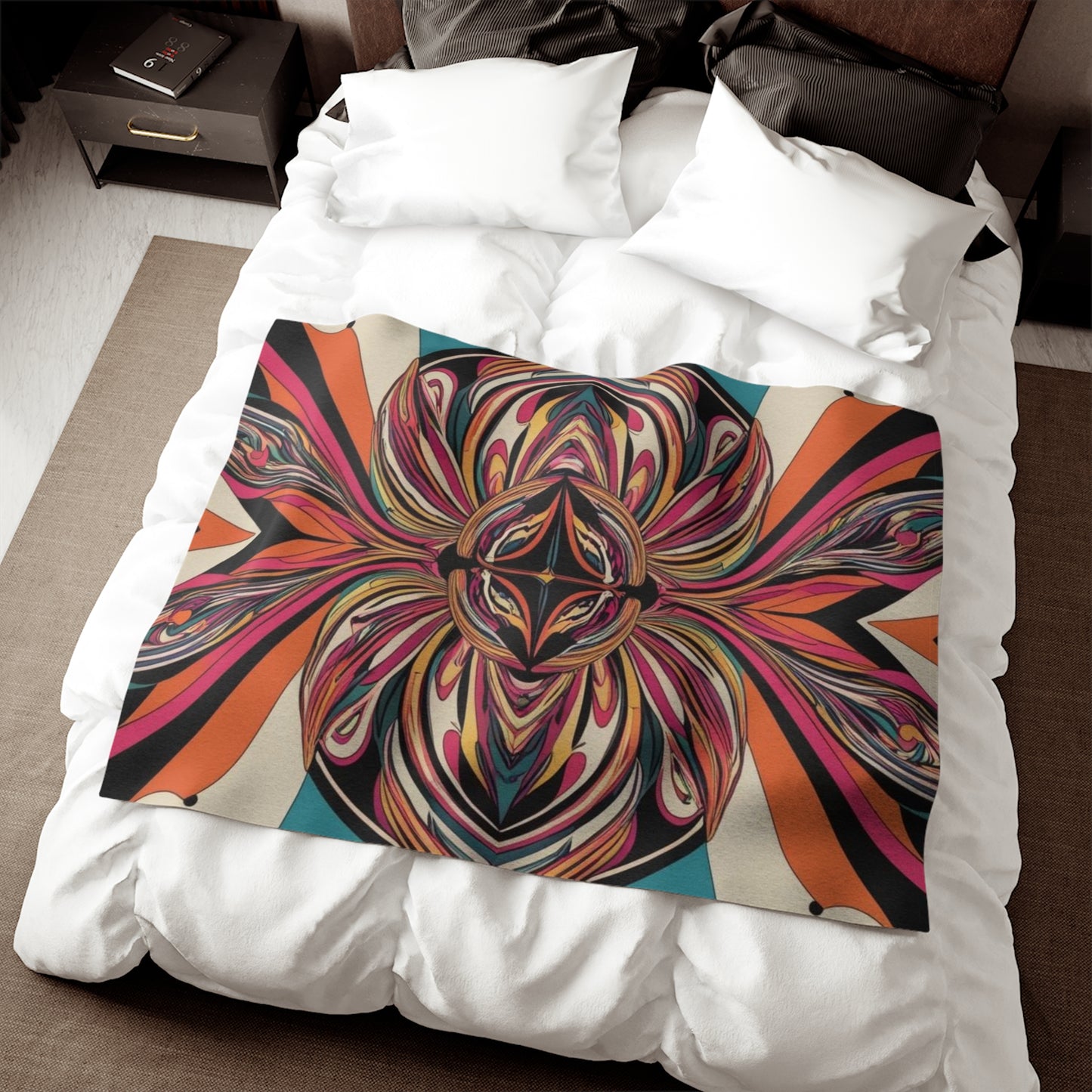 Sweat-shirt/couverture à illusion d'optique