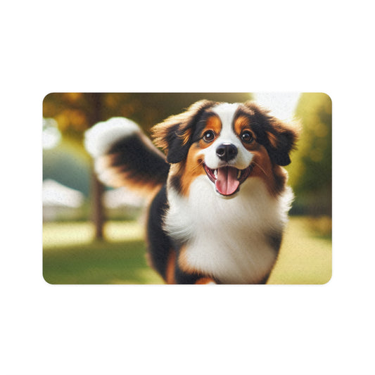 Pet Food Mat (12x18) - Miniature American Shepherd
