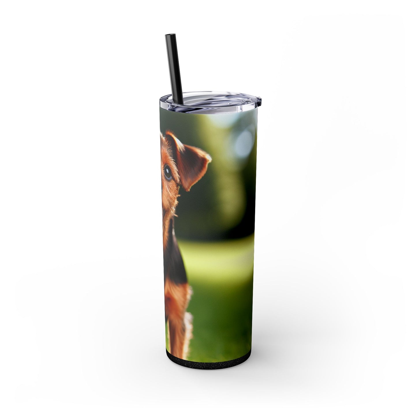 Deutscher Jagdterrier Vaso con pajita, 20 oz