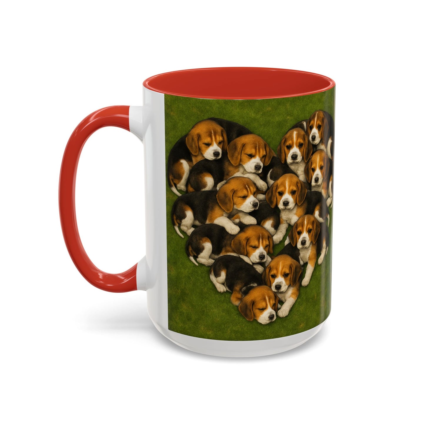 Beagle puppies Accent Coffee Mug - Perfect Gift for Dog Lovers