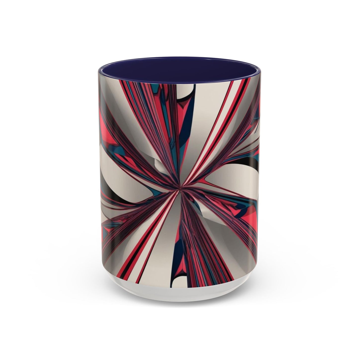 Optical Illusion Accent Mug – Ceramic Coffee Cup