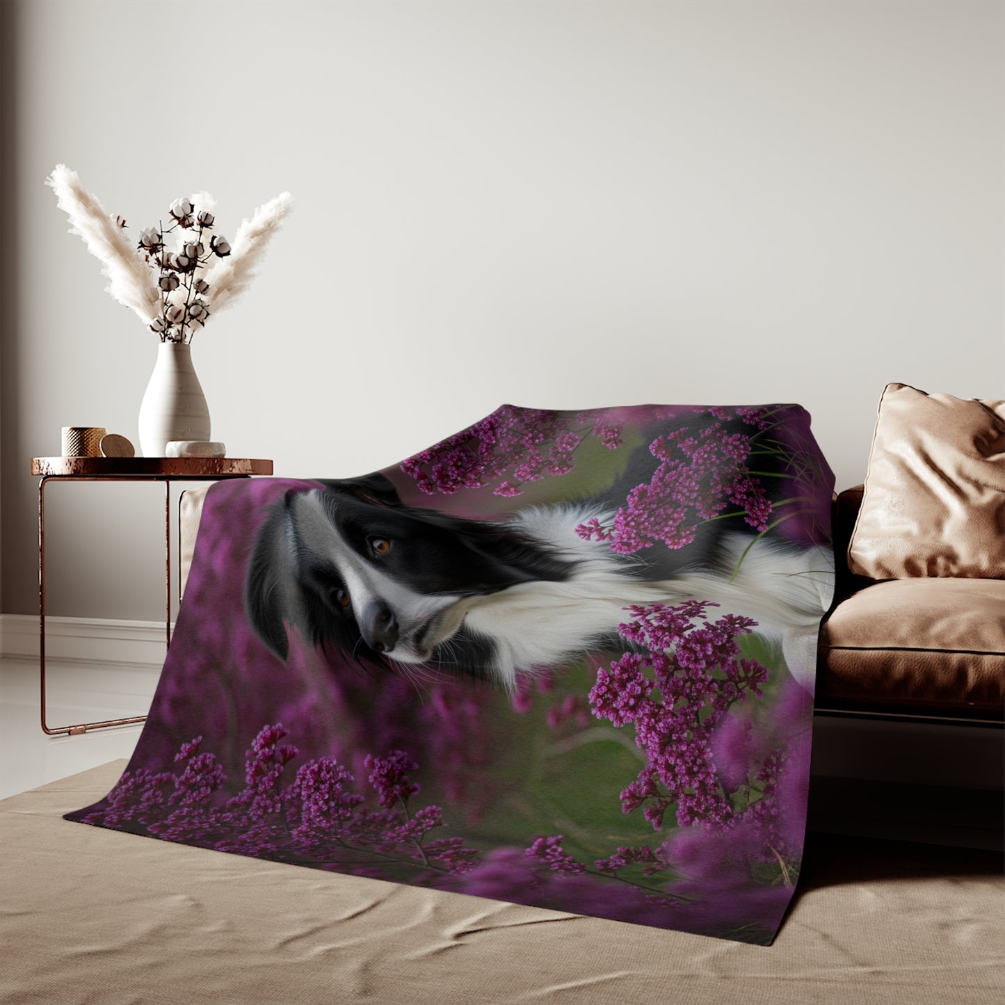 Border Collie Sweatshirt Blanket