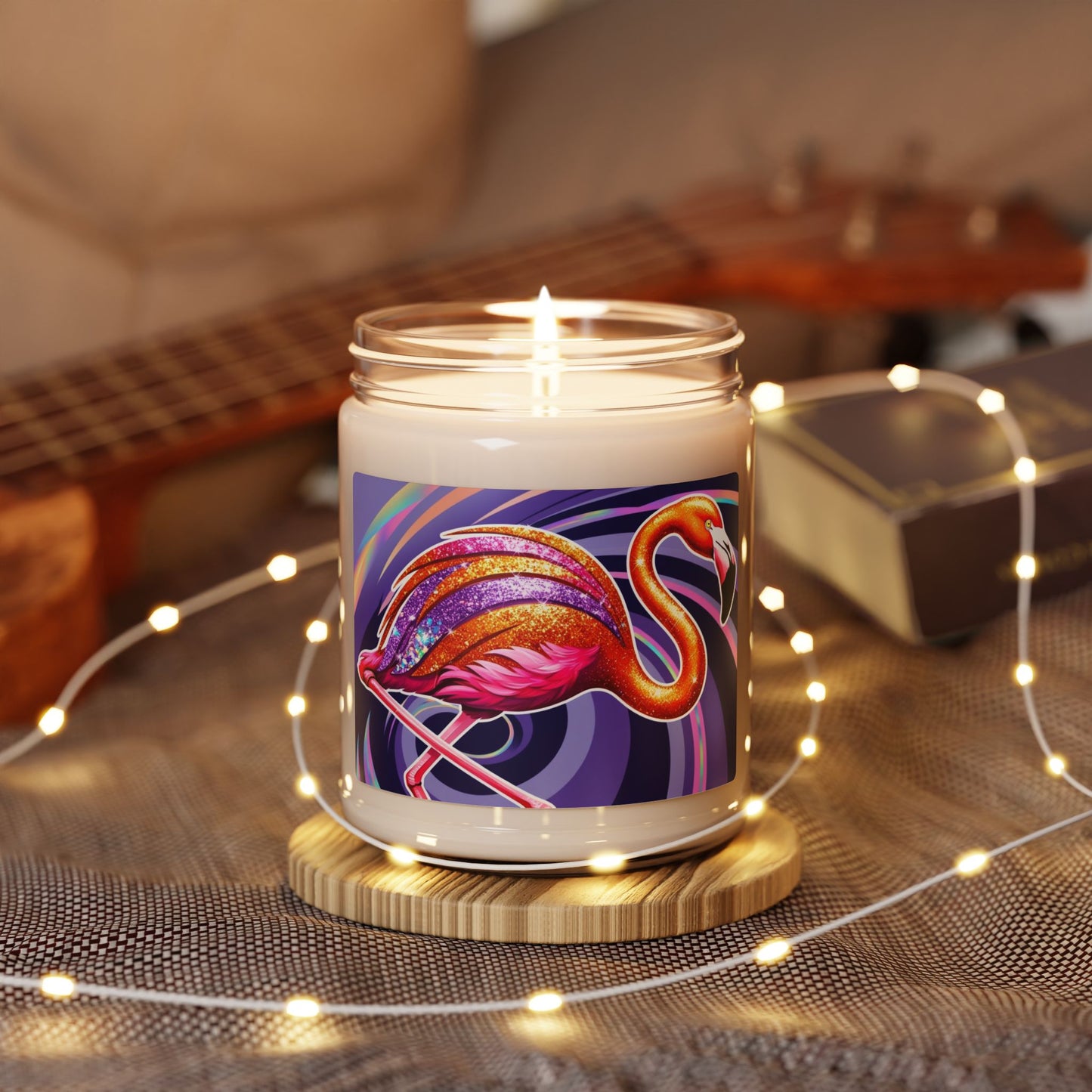 Psychedelic Flamingo- Scented Soy Candle, 9oz