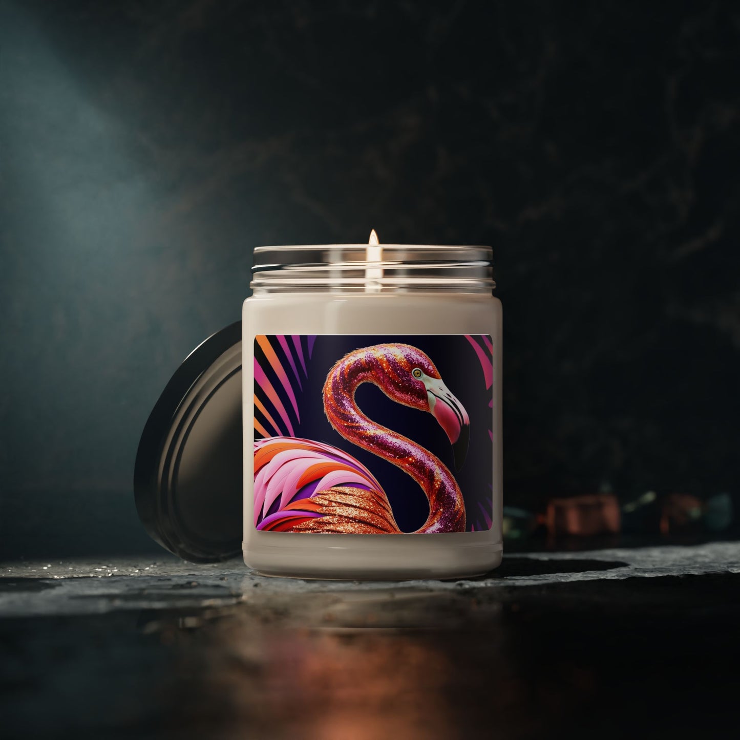 Psychedelic Flamingo- Scented Soy Candle, 9oz