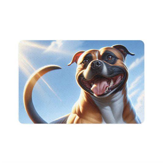 Pet Food Mat (12x18) - American Staffordshire Terrier