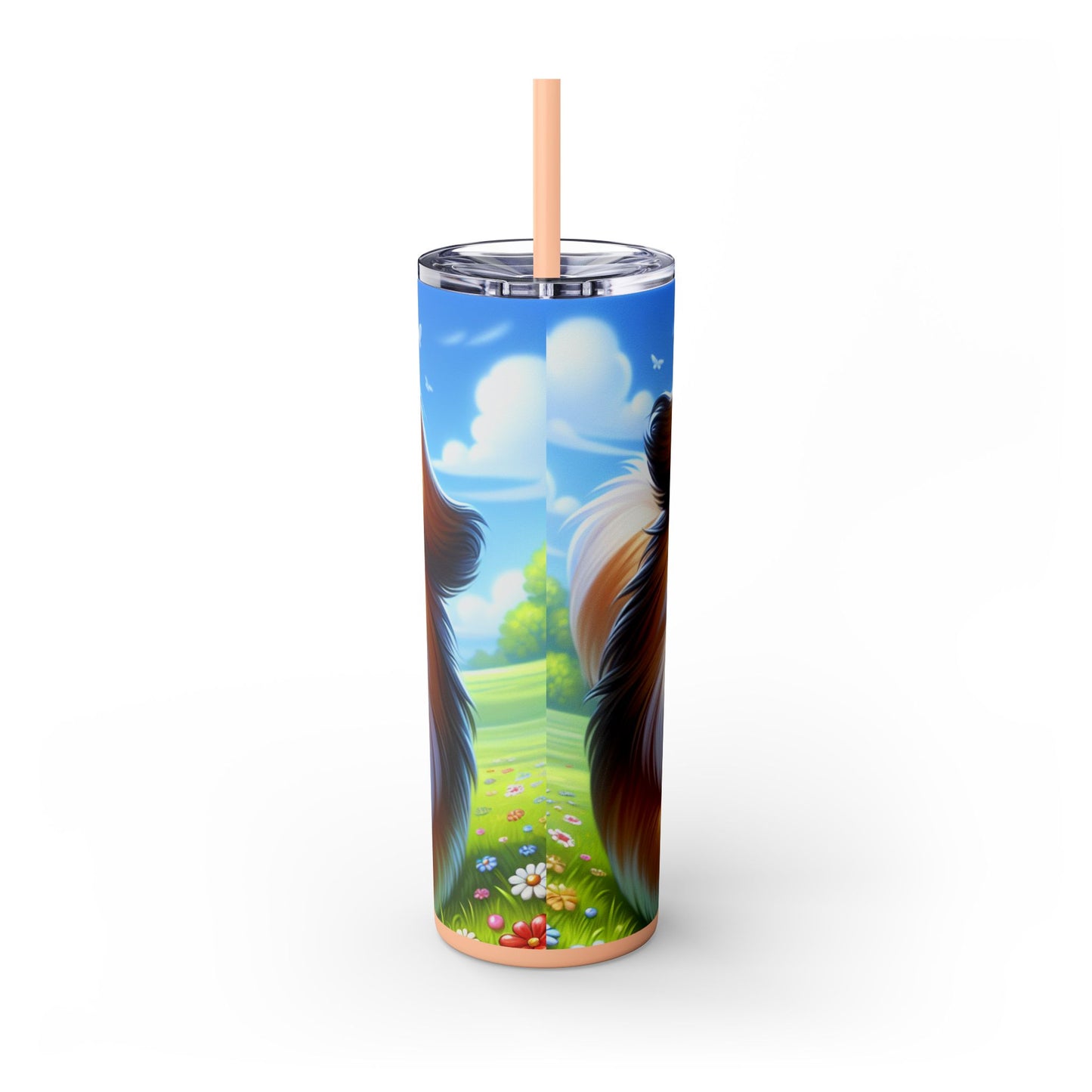 Russian Toy Skinny Tumbler with Straw, 20oz