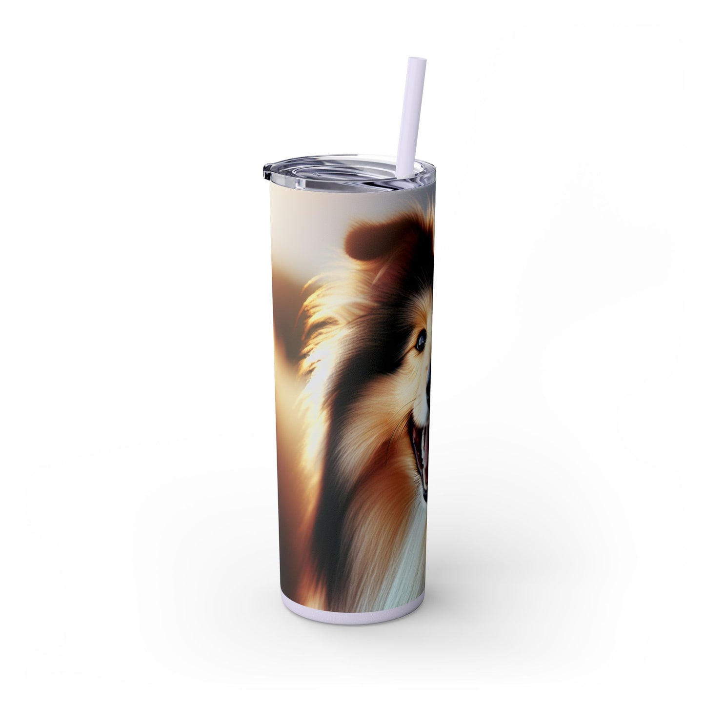 Vaso Collie con pajita, 20 oz