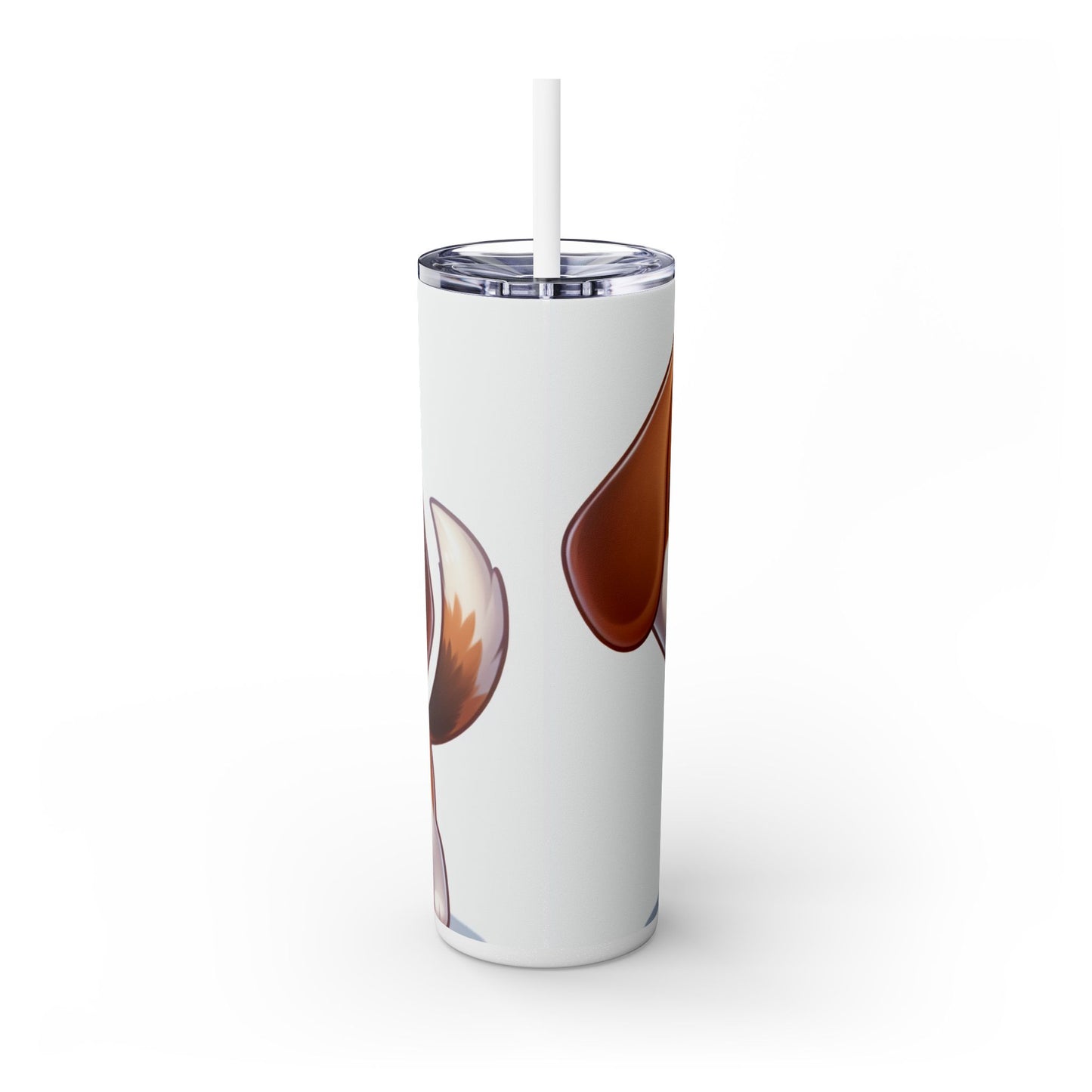 Beagle Skinny Tumbler with Straw, 20oz