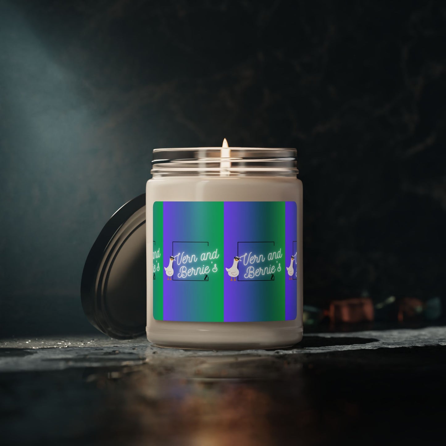 Vela de soja perfumada de Vern y Bernie, 9 oz