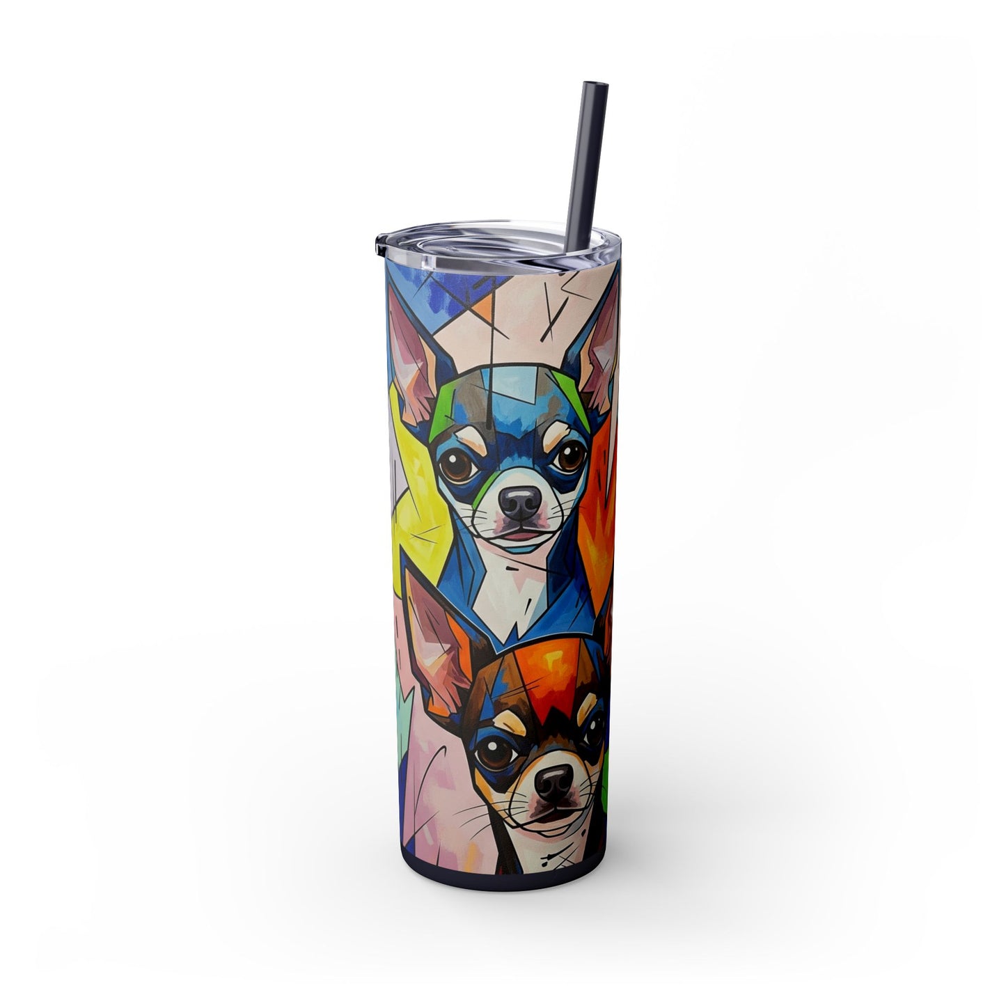 Skinny Tumbler with Straw – 20 oz Stainless Steel Cup