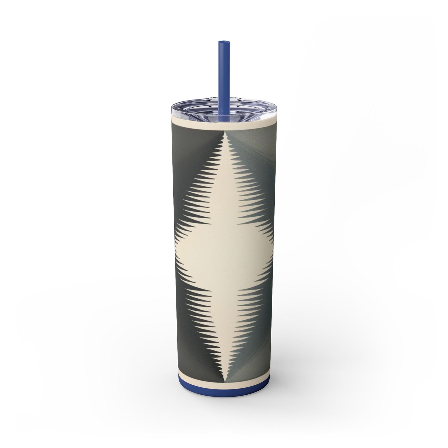 Optical Illusion Skinny Tumbler with Straw, 20oz