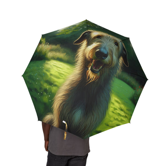 Irish Wolfhound Semi-Automatic Foldable Umbrella