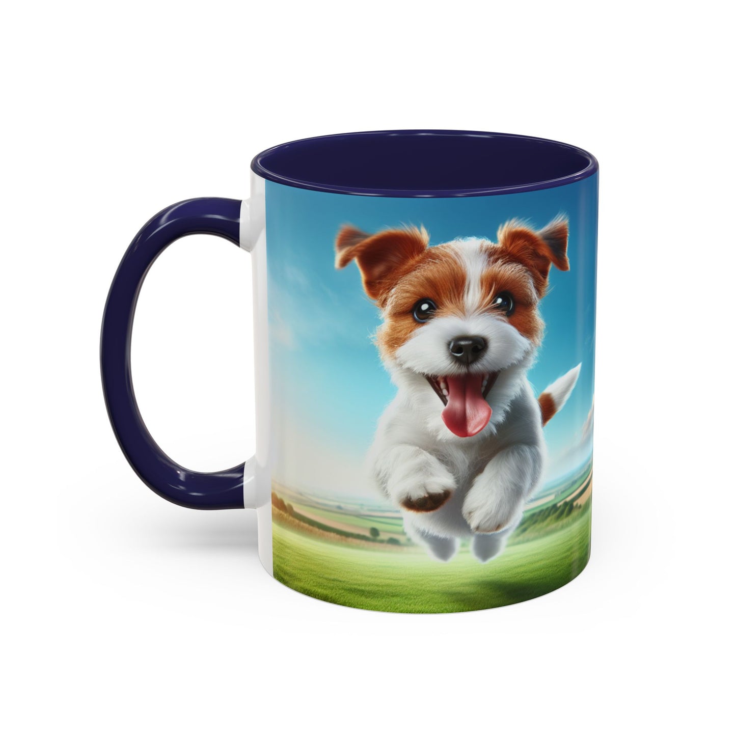 Russell Terrier Accent Coffee Mug - Perfect Gift for Dog Lovers