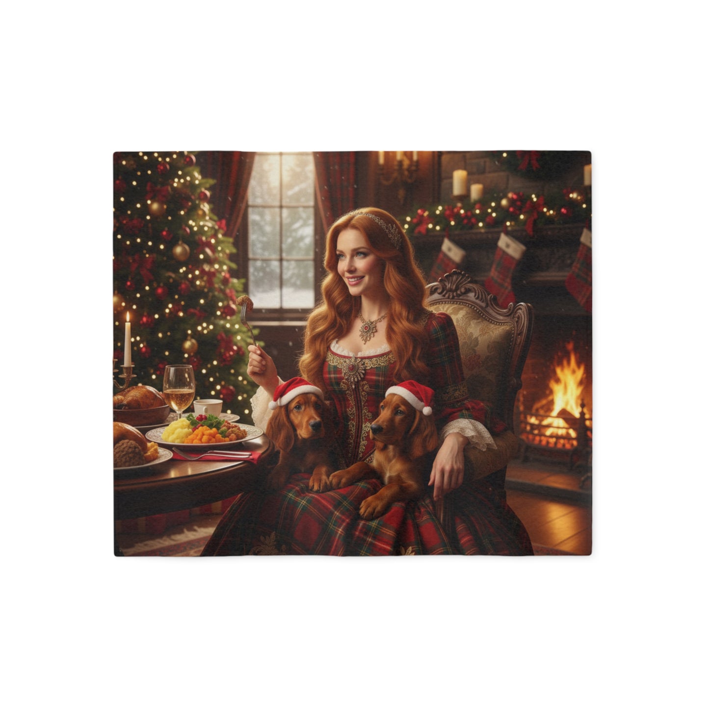 Scottish Holiday Feast Blanket