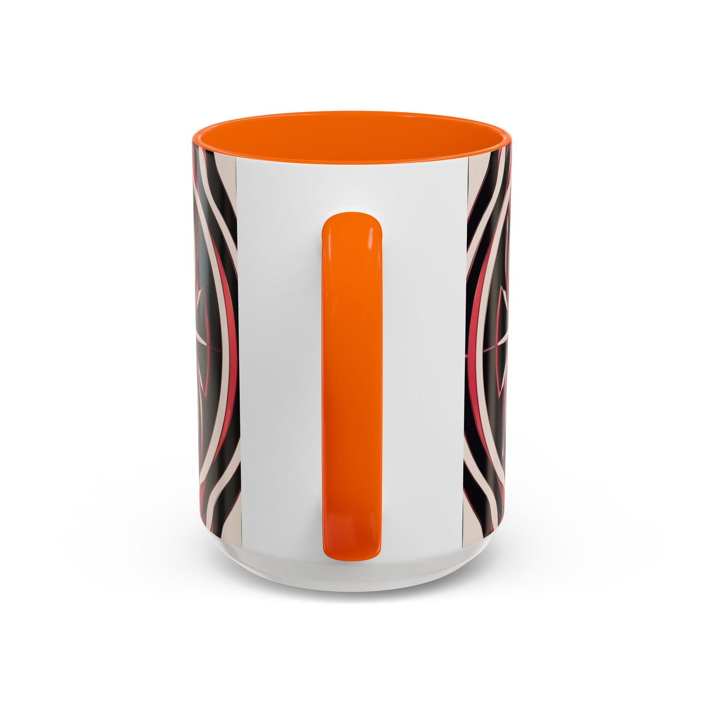 Optical Illusion Accent Mug – Ceramic Coffee Cup