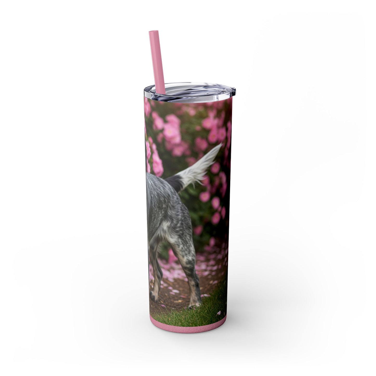 Blue Picardy Spaniel Tumbler with Straw, 20oz