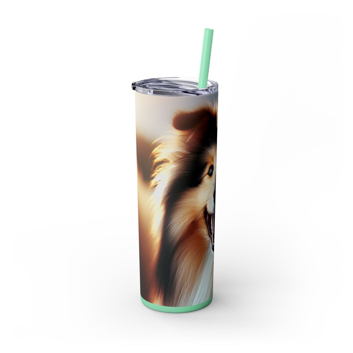 Vaso Collie con pajita, 20 oz