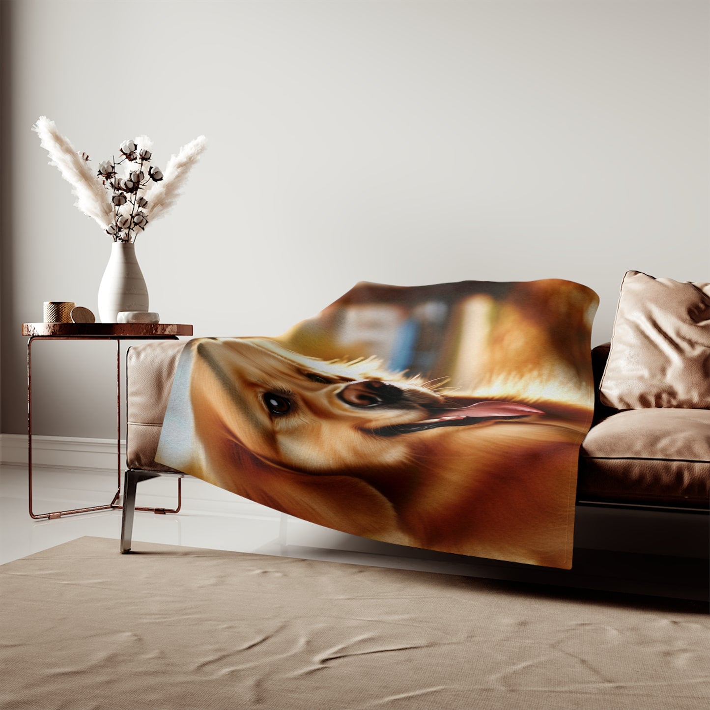Golden Retriever Sweatshirt Blanket