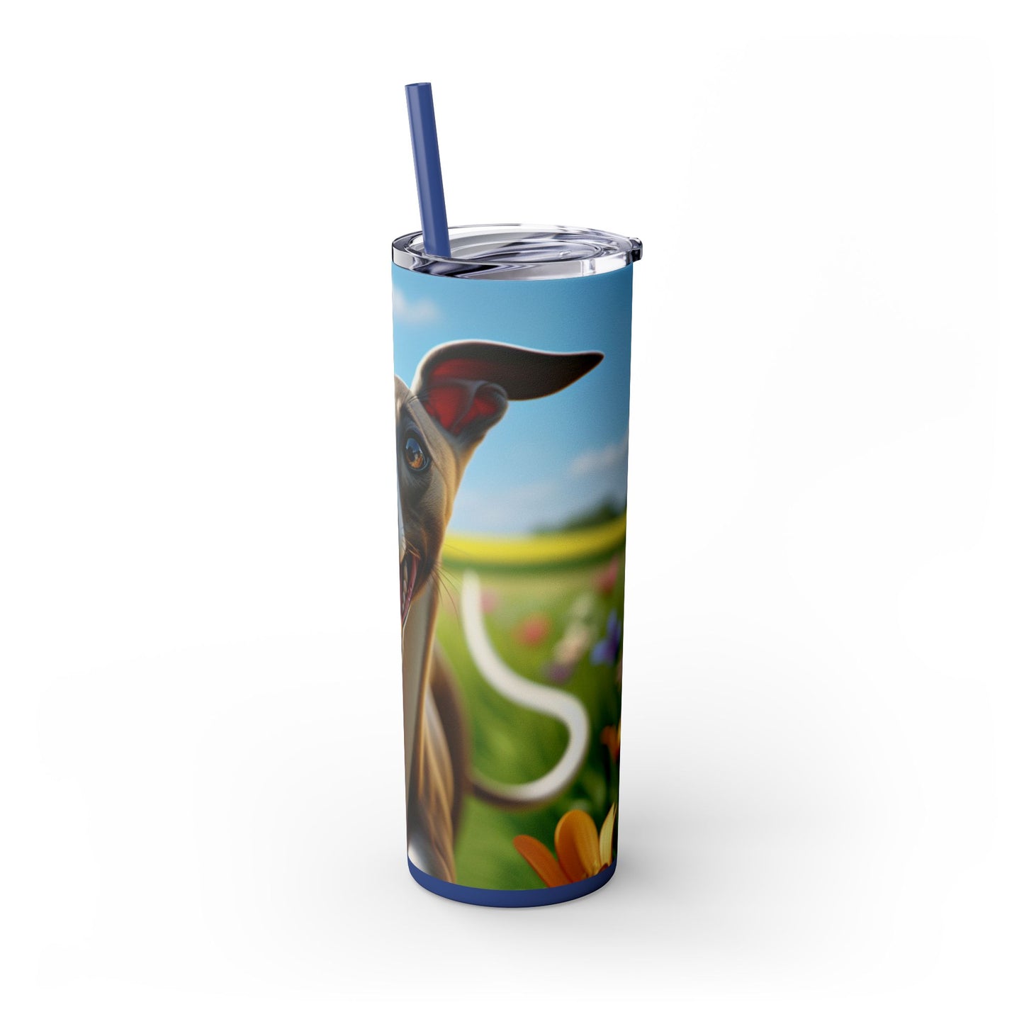 Whippet Skinny Tumbler with Straw, 20oz