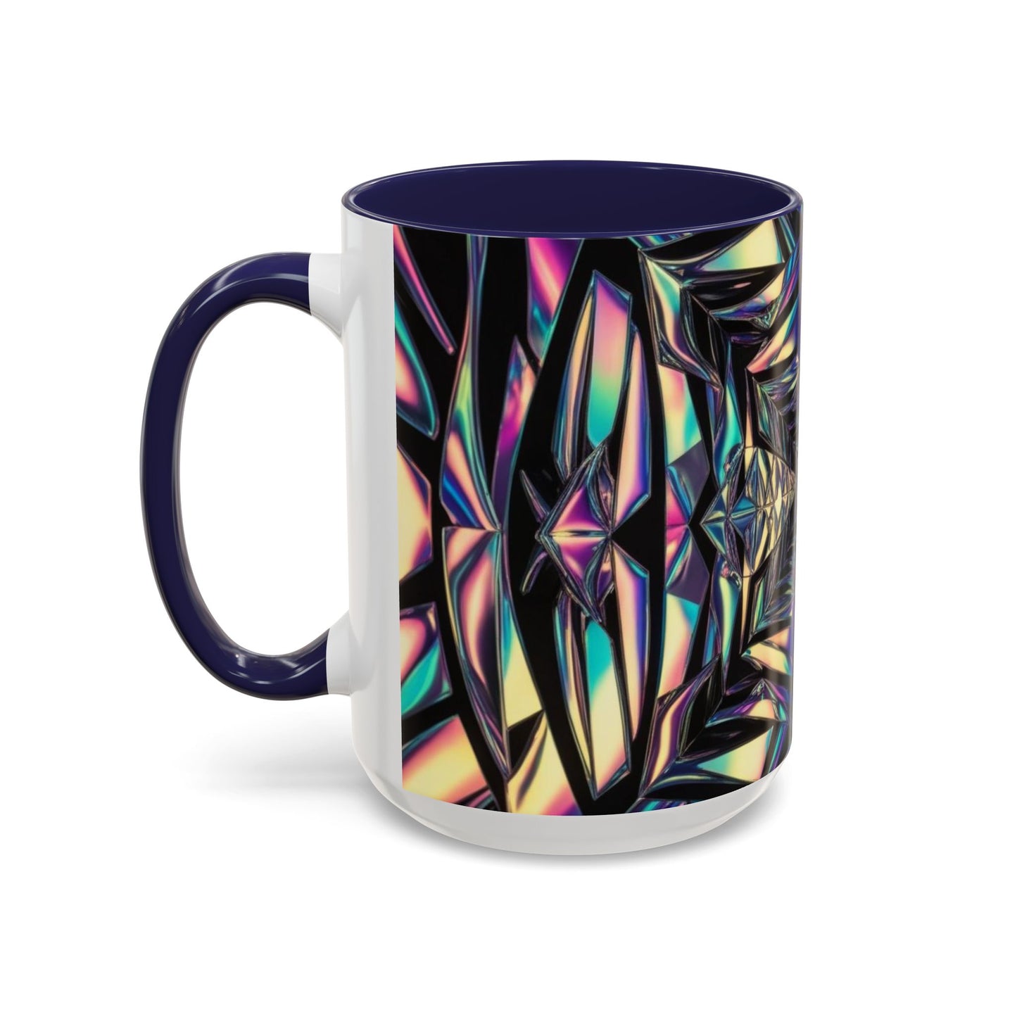 Optical Illusion Accent Mug – Ceramic Coffee Cup