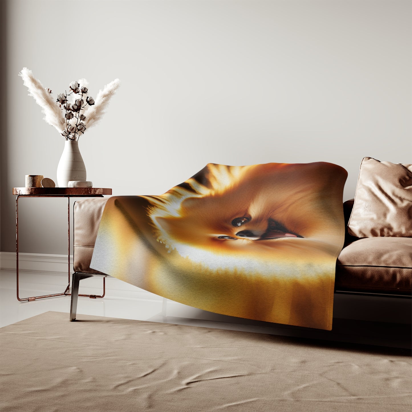 Pomeranian Sweatshirt Blanket