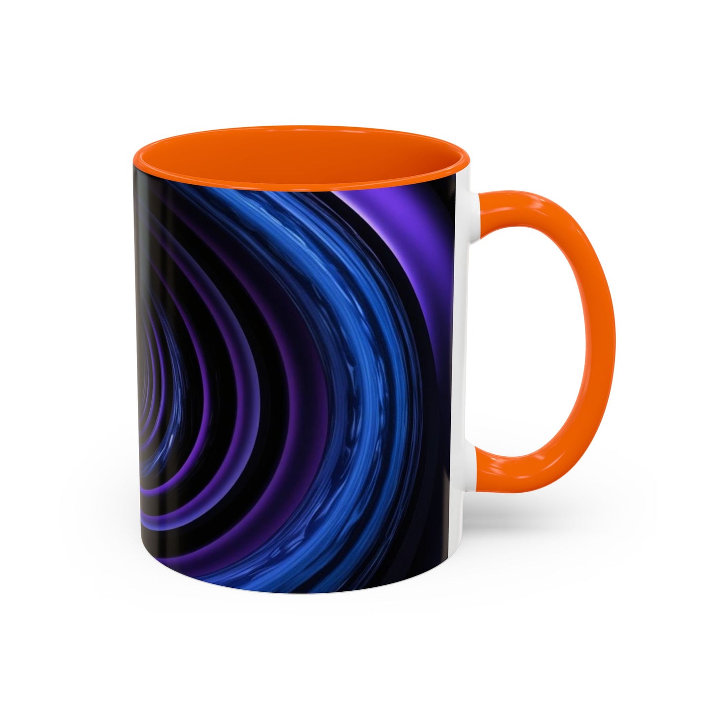 Optical Illusion Accent Mug – Ceramic Coffee Cup