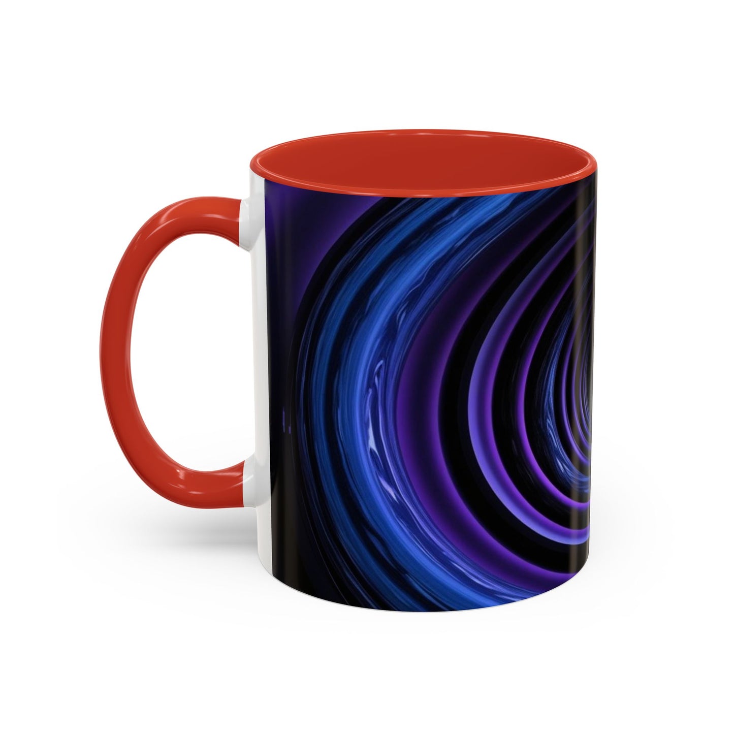 Optical Illusion Accent Mug – Ceramic Coffee Cup