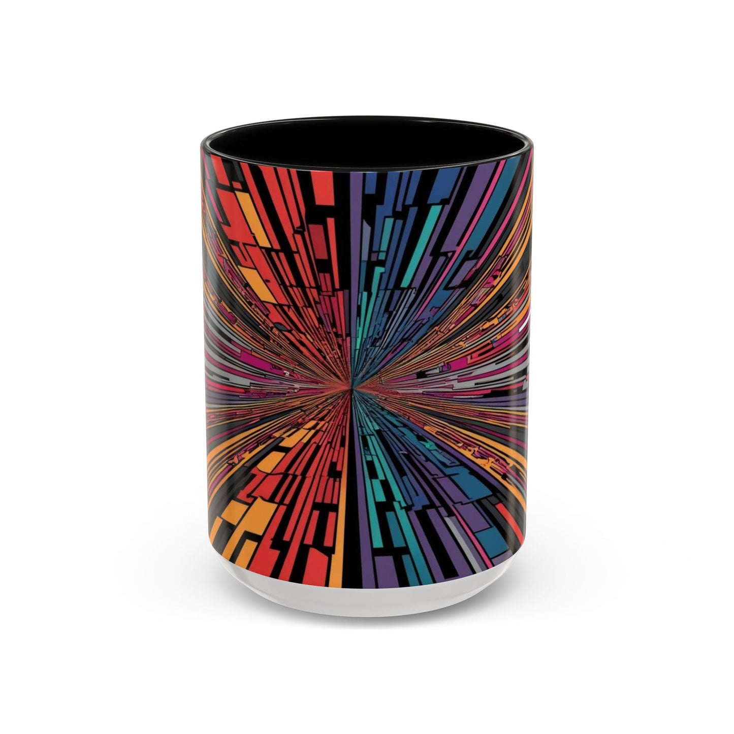Optical Illusion Accent Mug – Ceramic Coffee Cup