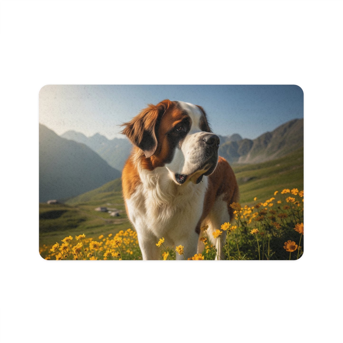 Pet Food Mat (12x18) - Saint Bernard