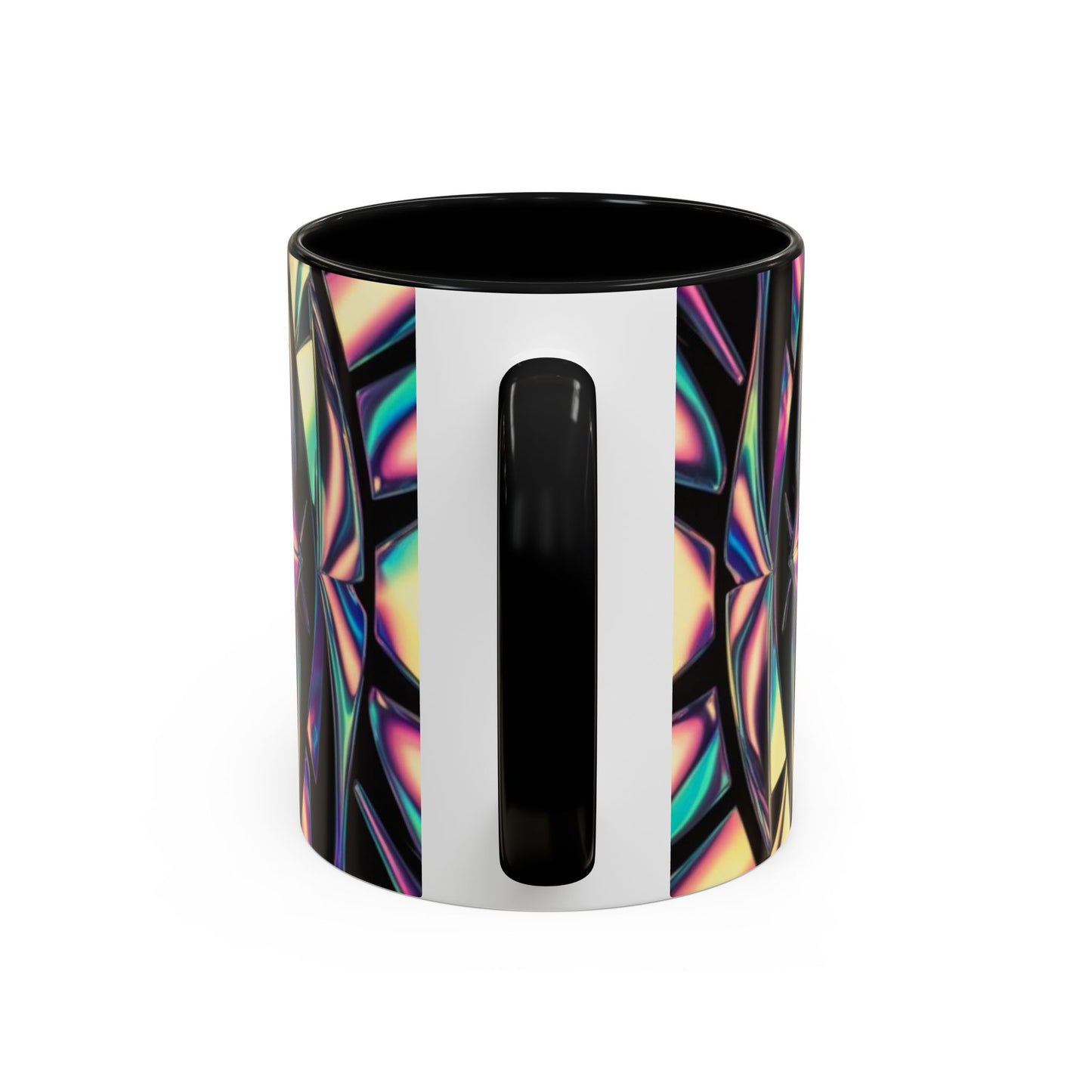 Optical Illusion Accent Mug – Ceramic Coffee Cup