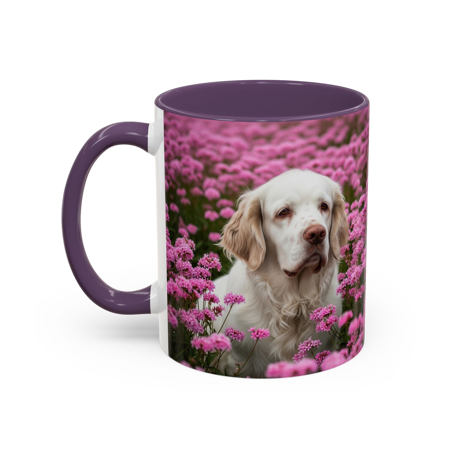 Clumber Spaniel Accent Coffee Mug - Perfect Gift for Dog Lovers
