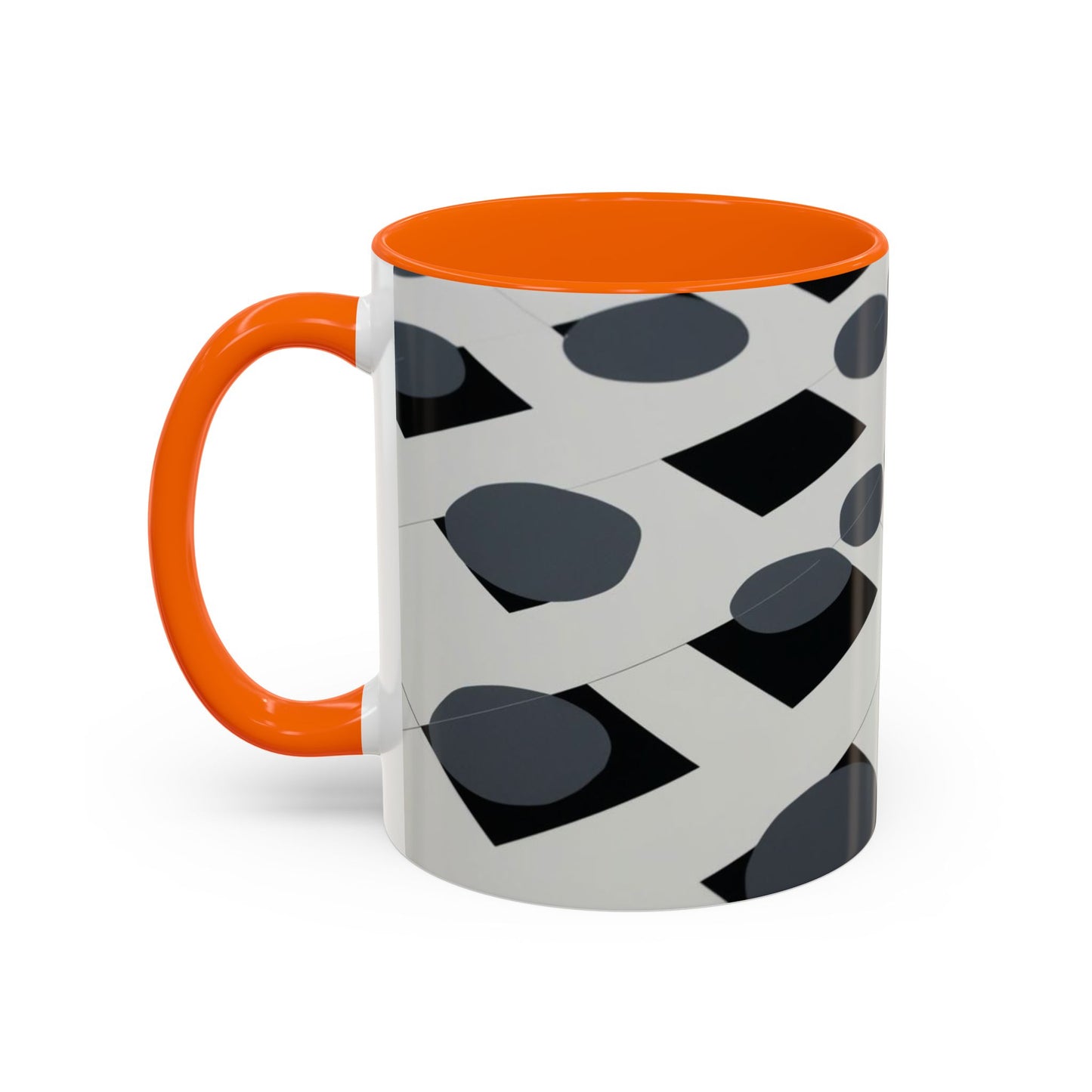 Optical Illusion Accent Mug – Ceramic Coffee Cup