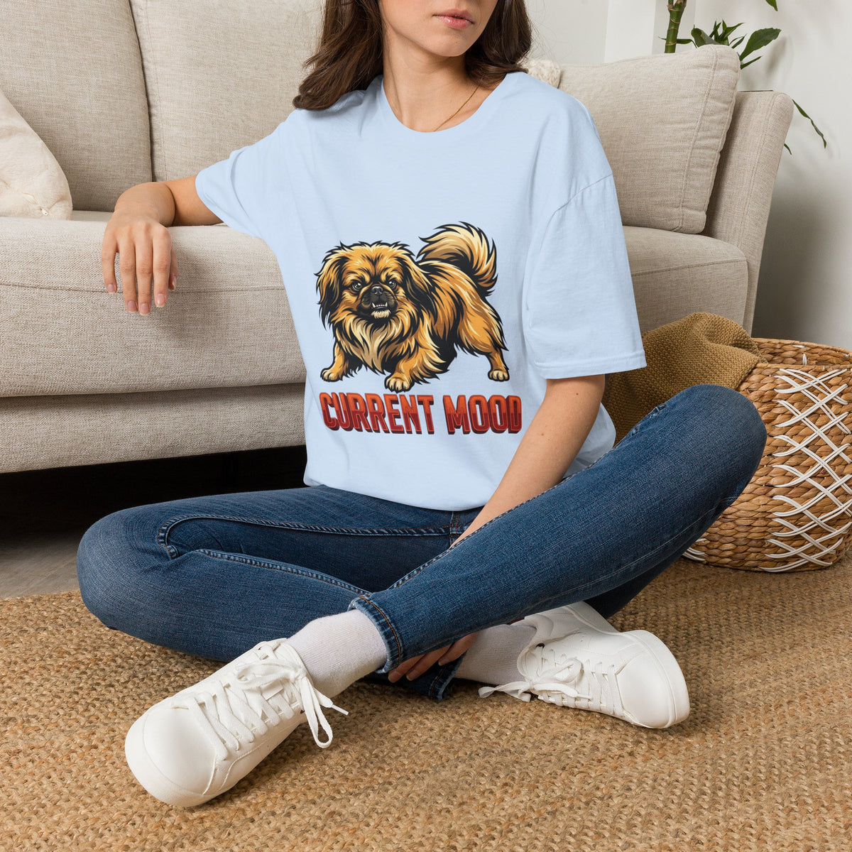 Pekingese Current Mood Tee Shirt