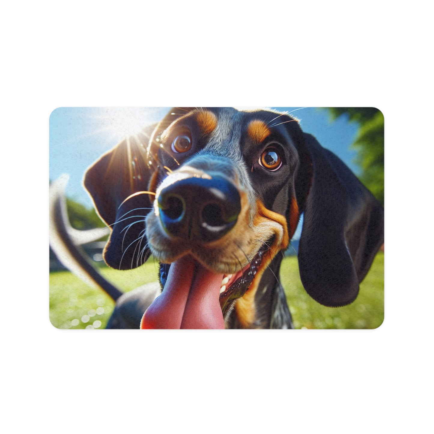 Pet Food Mat (12x18) - Bluetick Coonhound