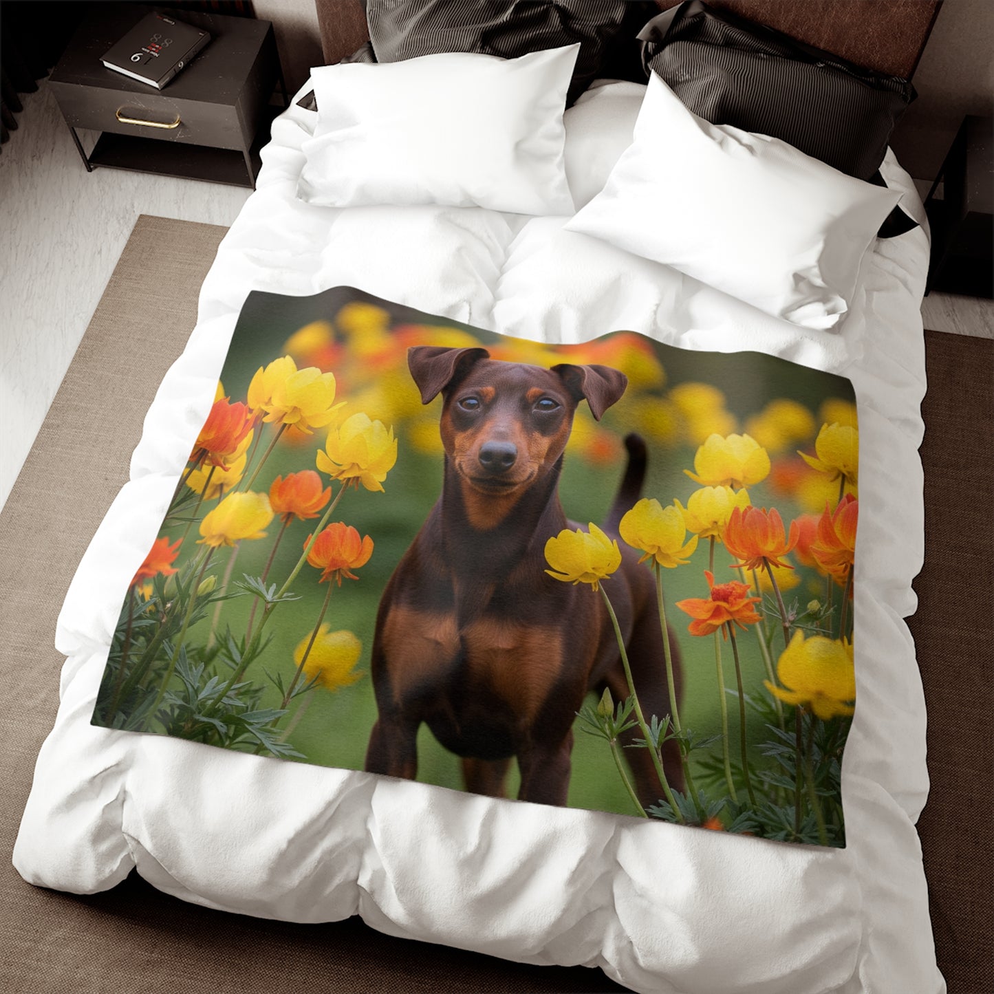 Miniature Pinscher Sweatshirt Blanket