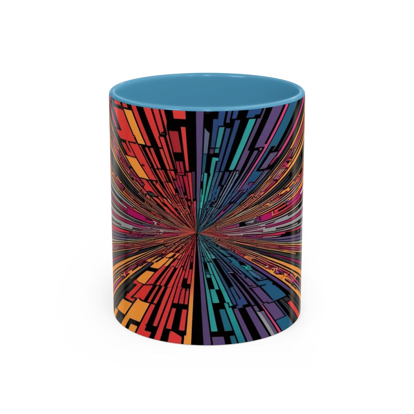 Optical Illusion Accent Mug – Ceramic Coffee Cup