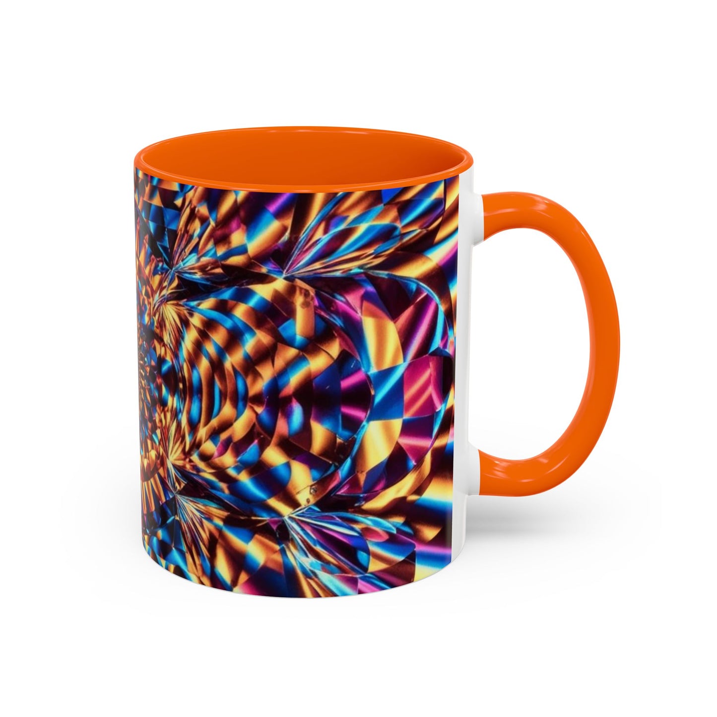 Optical Illusion Accent Mug – Ceramic Coffee Cup