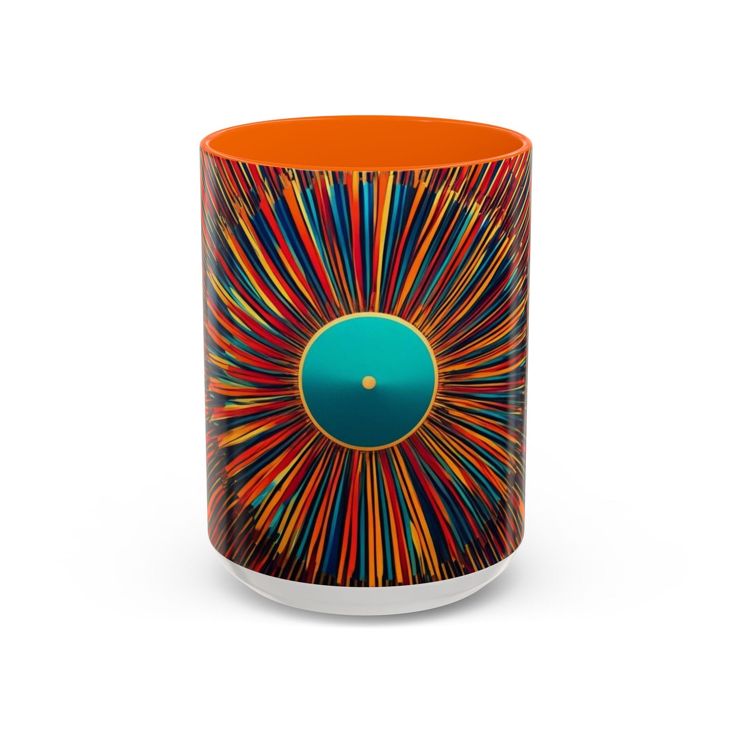 Optical Illusion Accent Mug – Ceramic Coffee Cup