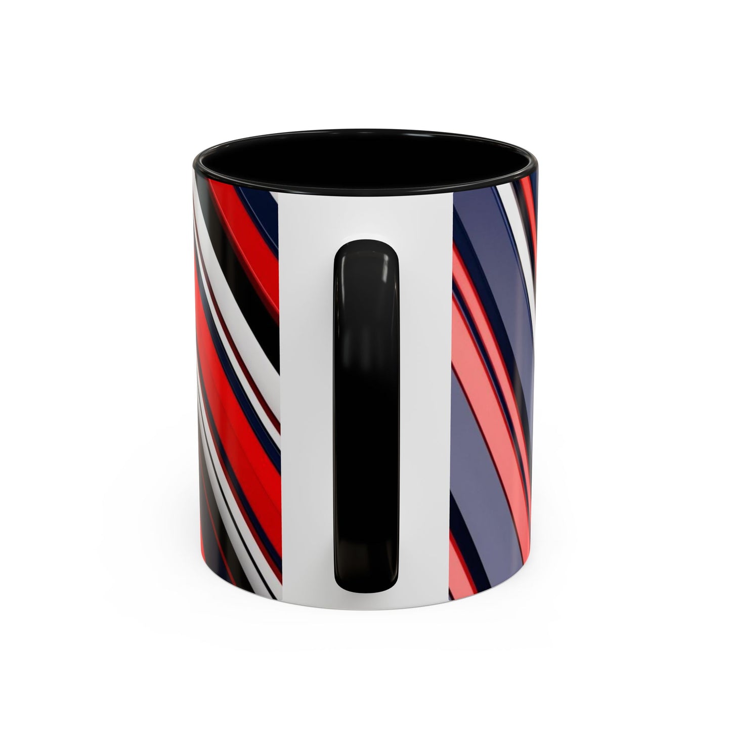 Optical Illusion Accent Mug – Ceramic Coffee Cup