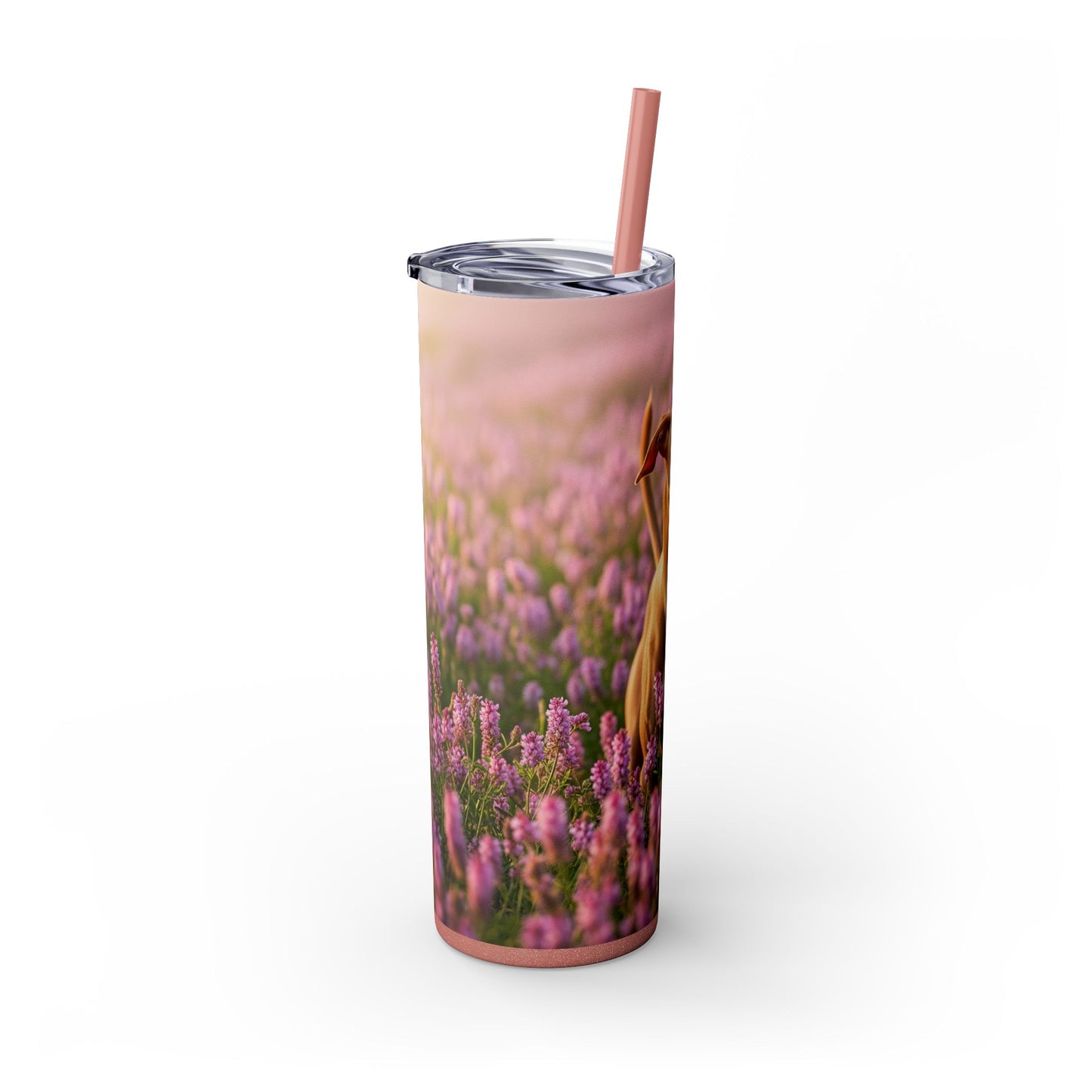 Skinny Tumbler with Straw – 20 oz Stainless Steel Cup