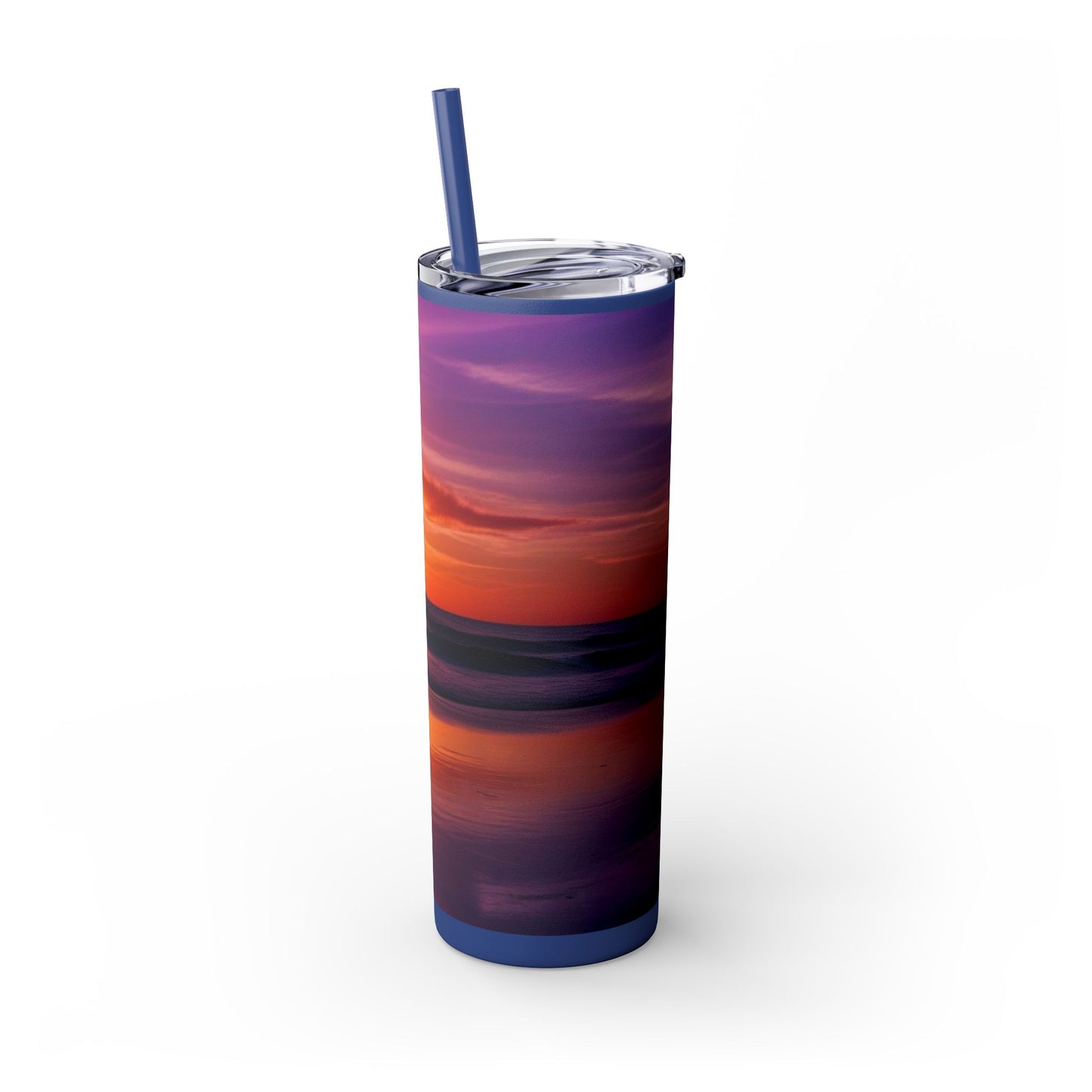 Brilliant Sunrise Skinny Tumbler with Straw, 20oz