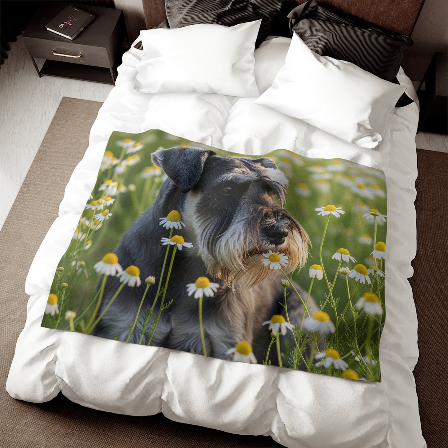 Miniature Schnauzer Sweatshirt Blanket