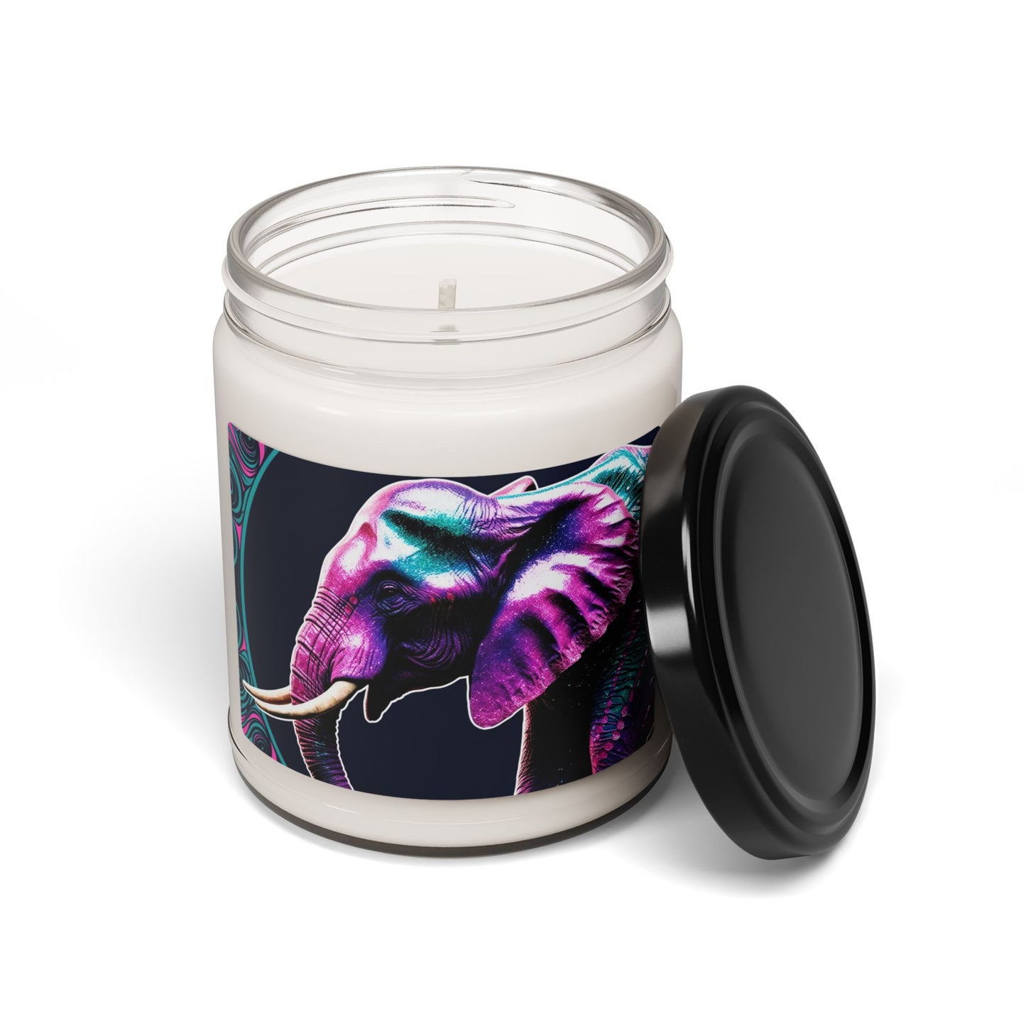 Psychedelic Elephant- Scented Soy Candle, 9oz