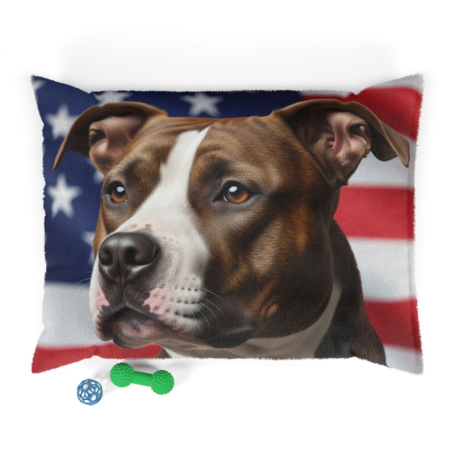 American Staffordshire Terrier Patriotic Pet Bed