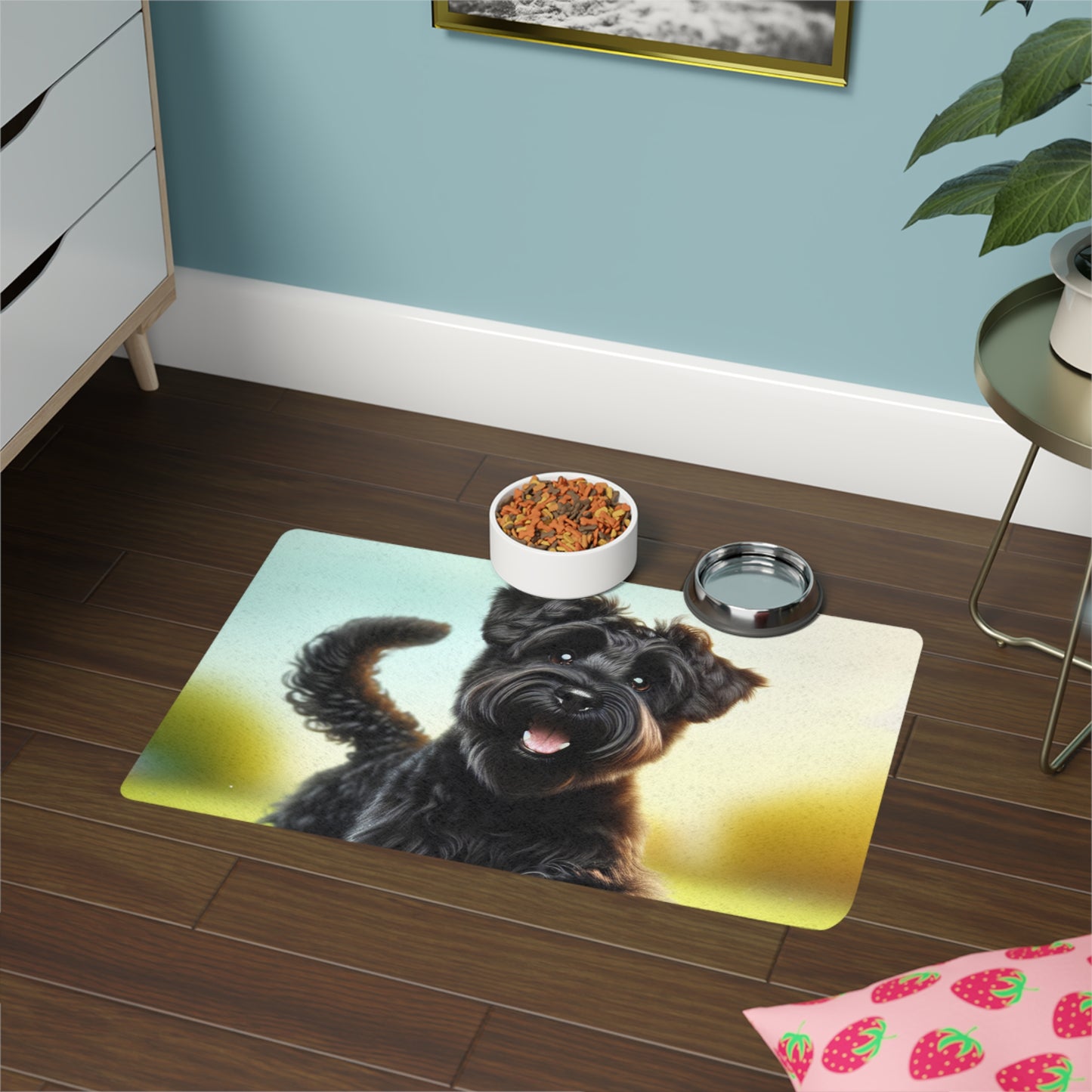 Pet Food Mat (12x18) - Russian Black Terrier