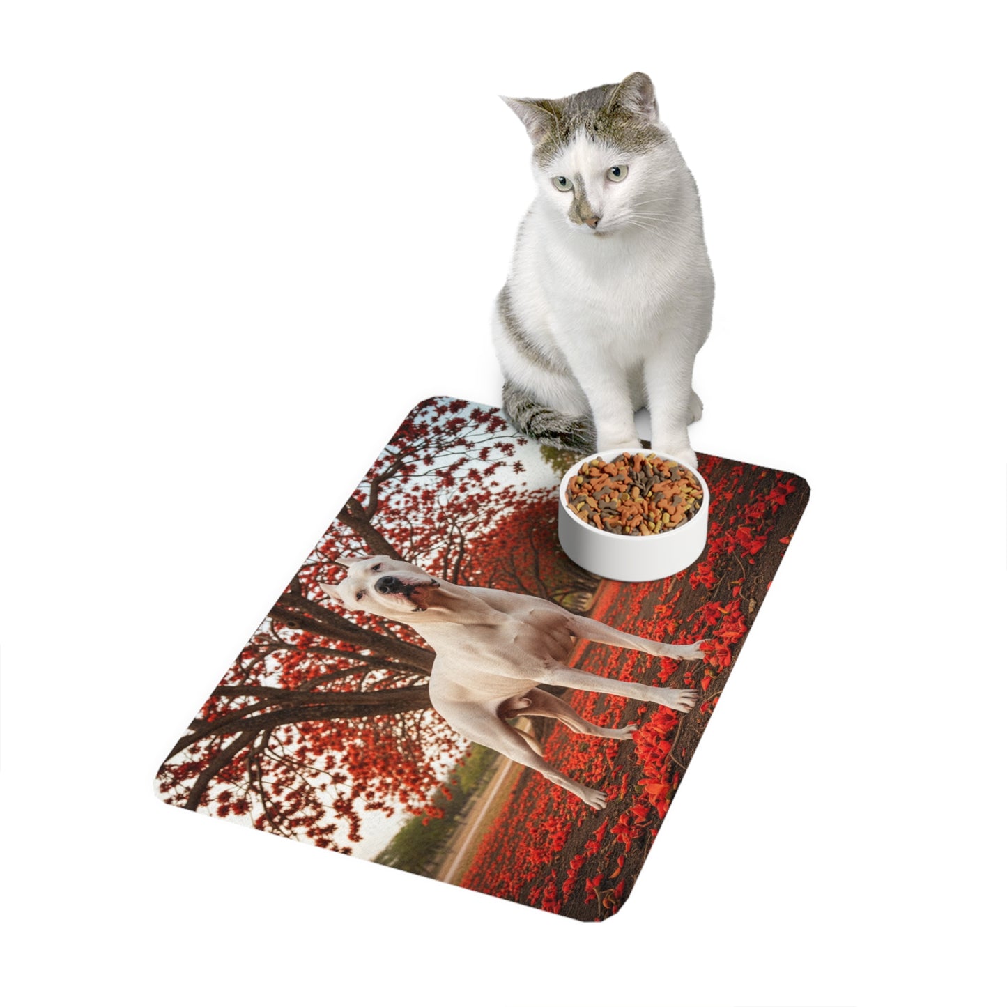Pet Food Mat (12x18) - Dogo Argentino